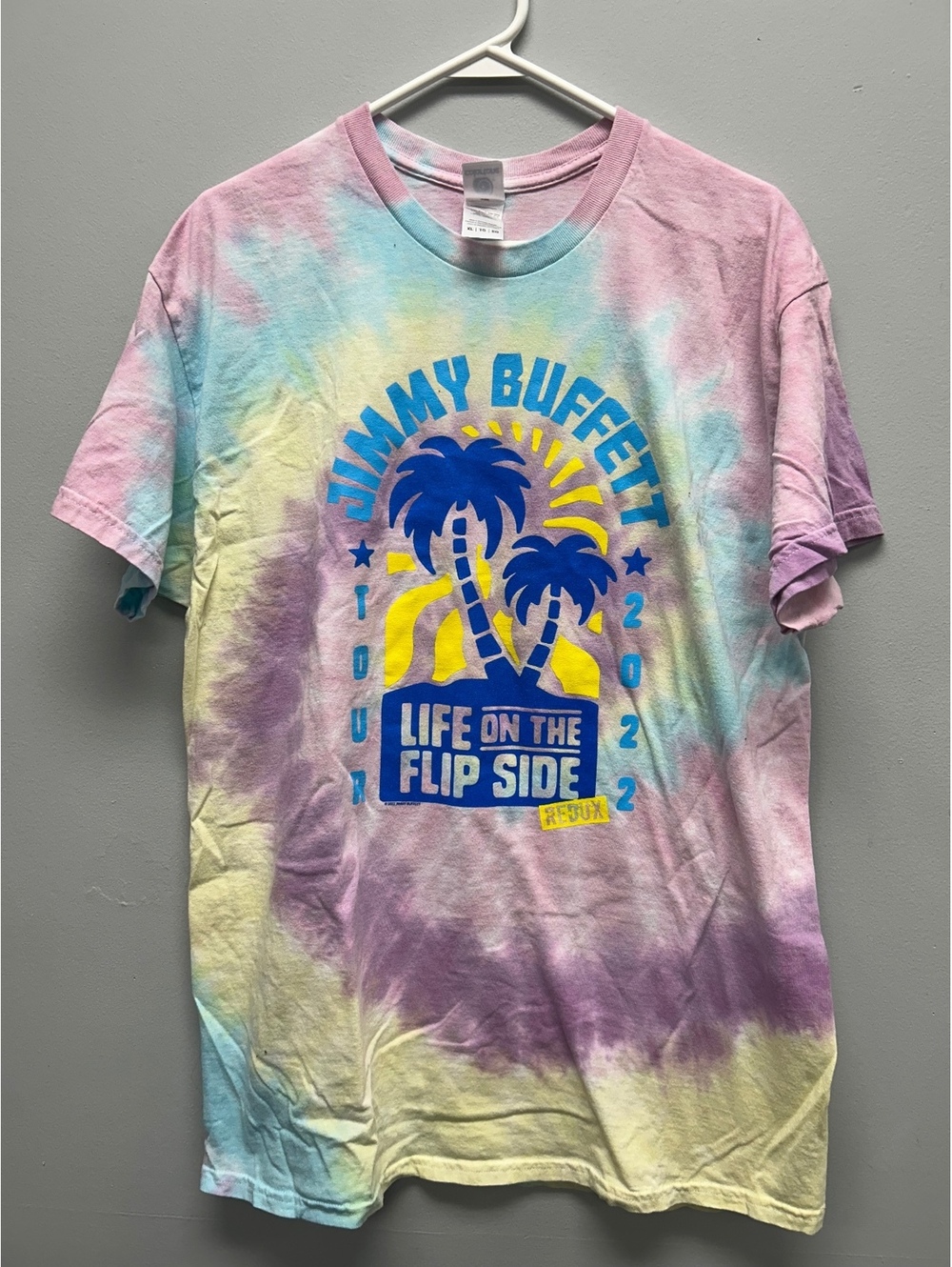 Jimmy Buffett Life on the Flip Side 2022 Tour Tie-Dye T-Shirt